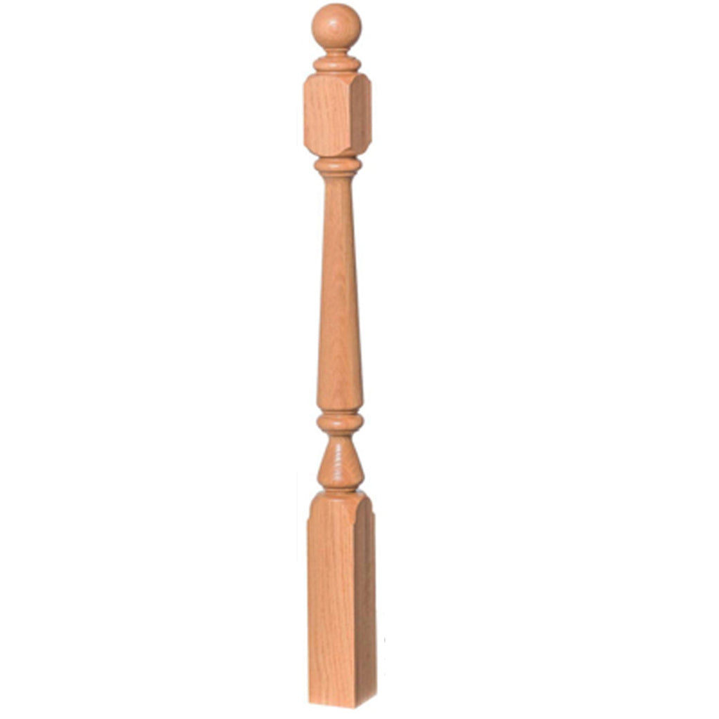 4848 Gooseneck Landing Newel | USA-Made Amish Stair Railing by StepUP Stair