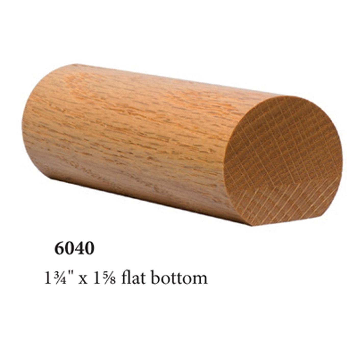 6040 Round Solid Wall Rail | USA-Made Stair Parts by StepUP – StepUP ...