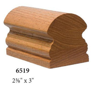 7515 Starting Easing with 1 Return End Handrail Fitting | USA-Made Amish Stair Railing by StepUP Stair