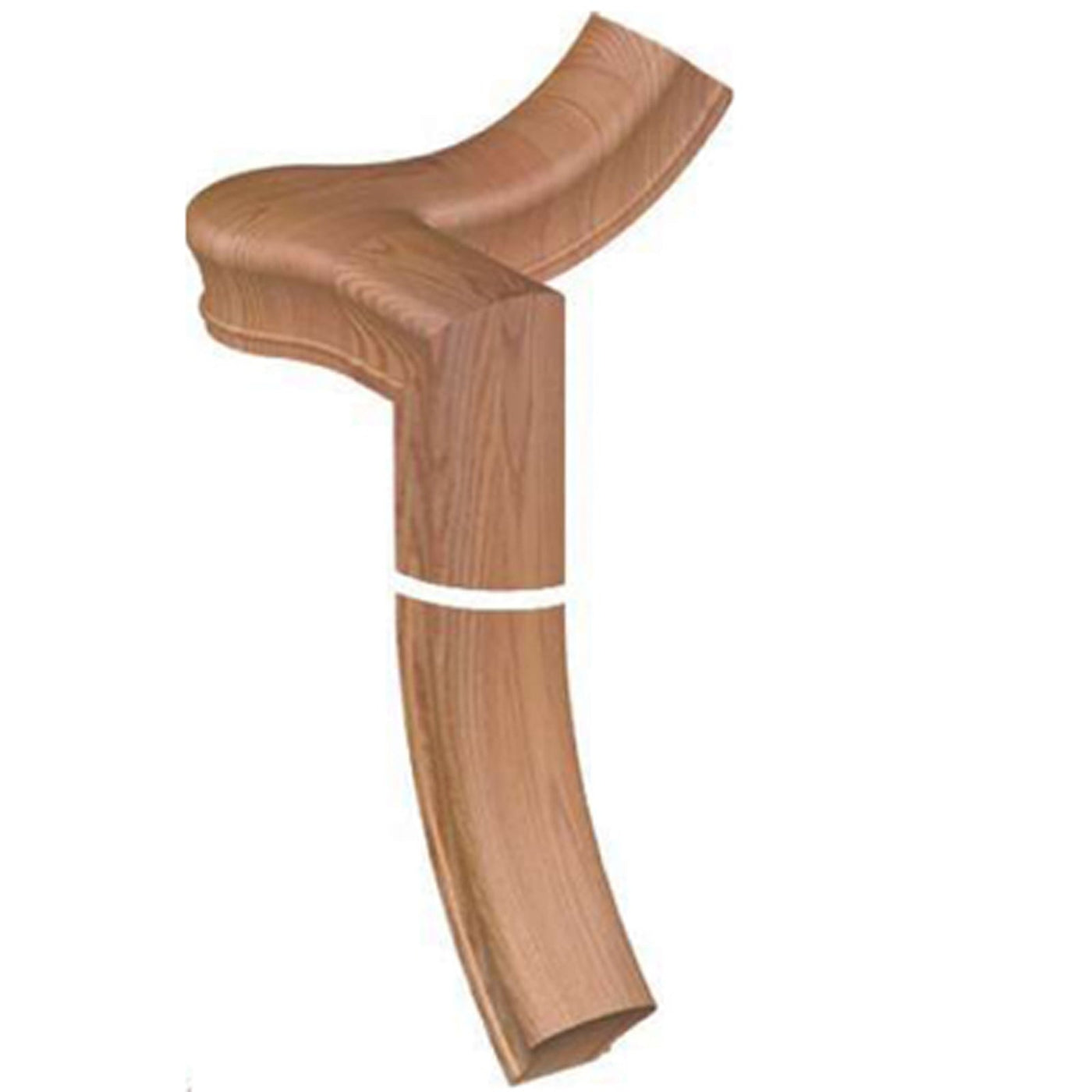 5765 2 Riser Right Hand 1/4 Turn Gooseneck with Cap Handrail Fitting ...