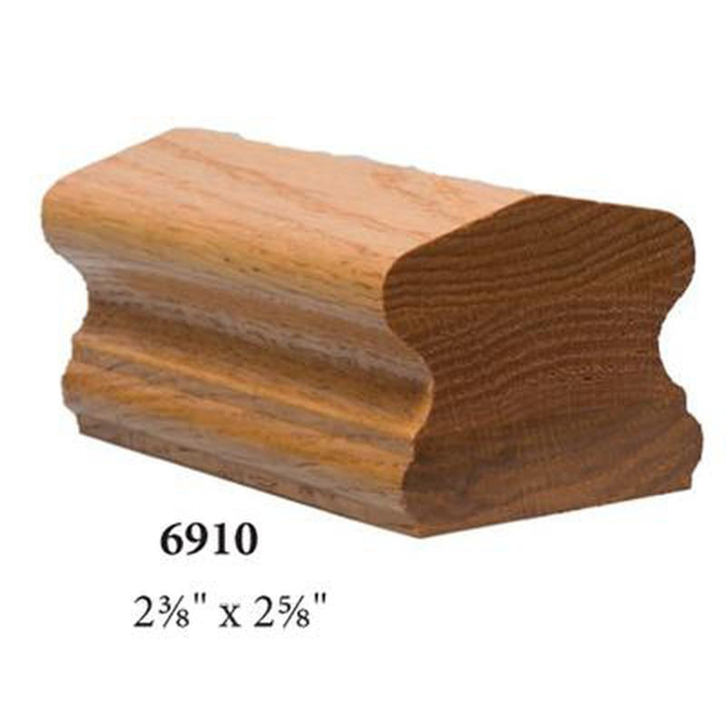7986 2 Riser Right Hand 1/4 Turn Gooseneck with Cap Handrail Fitting ...