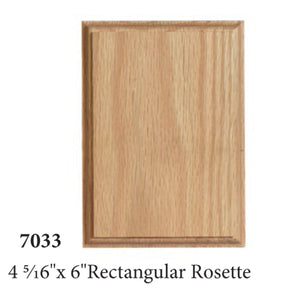 7033 Rectangular Rosette | Railing & Stair Accessories