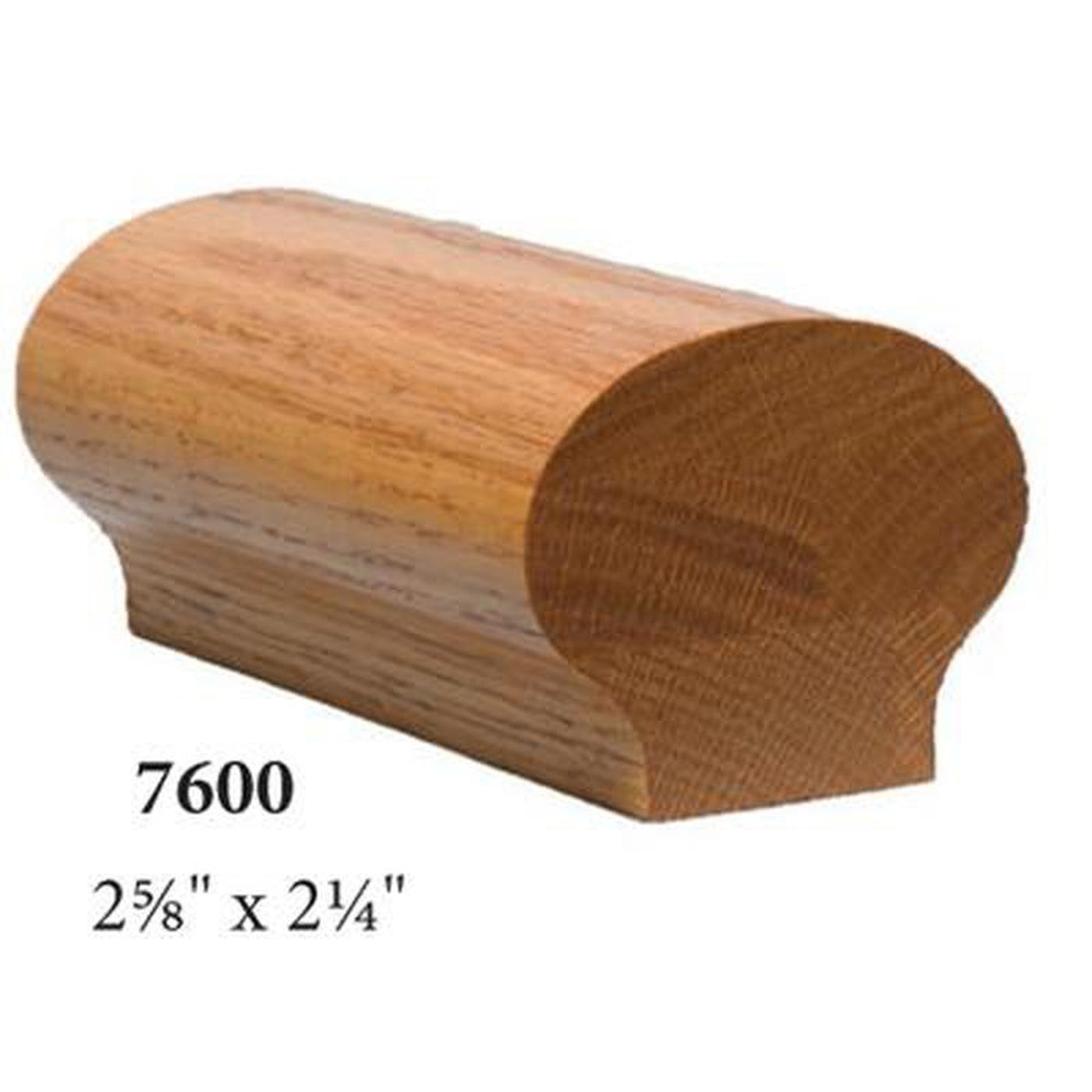 7690 Left Hand 2 Riser 180 Turn Gooseneck Handrail Fitting | USA-Made ...