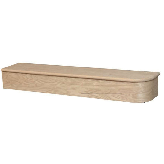 8040-48 Single Bull Nose Quarter Circle | USA Made Hardwood Treads & Riser Steps
