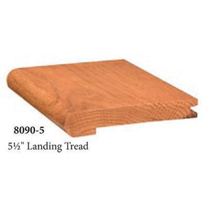 Quality Nosing | USA Crafted 8090-5 5 1/2" Landing Tread-Landing Treads-Amish Craft by StepUP Stair Parts