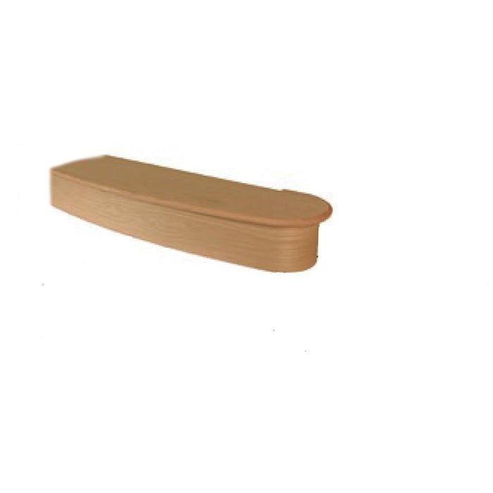 8210 Single End Bowed Starting Step 48 | USA Made Hardwood Treads & Riser Steps