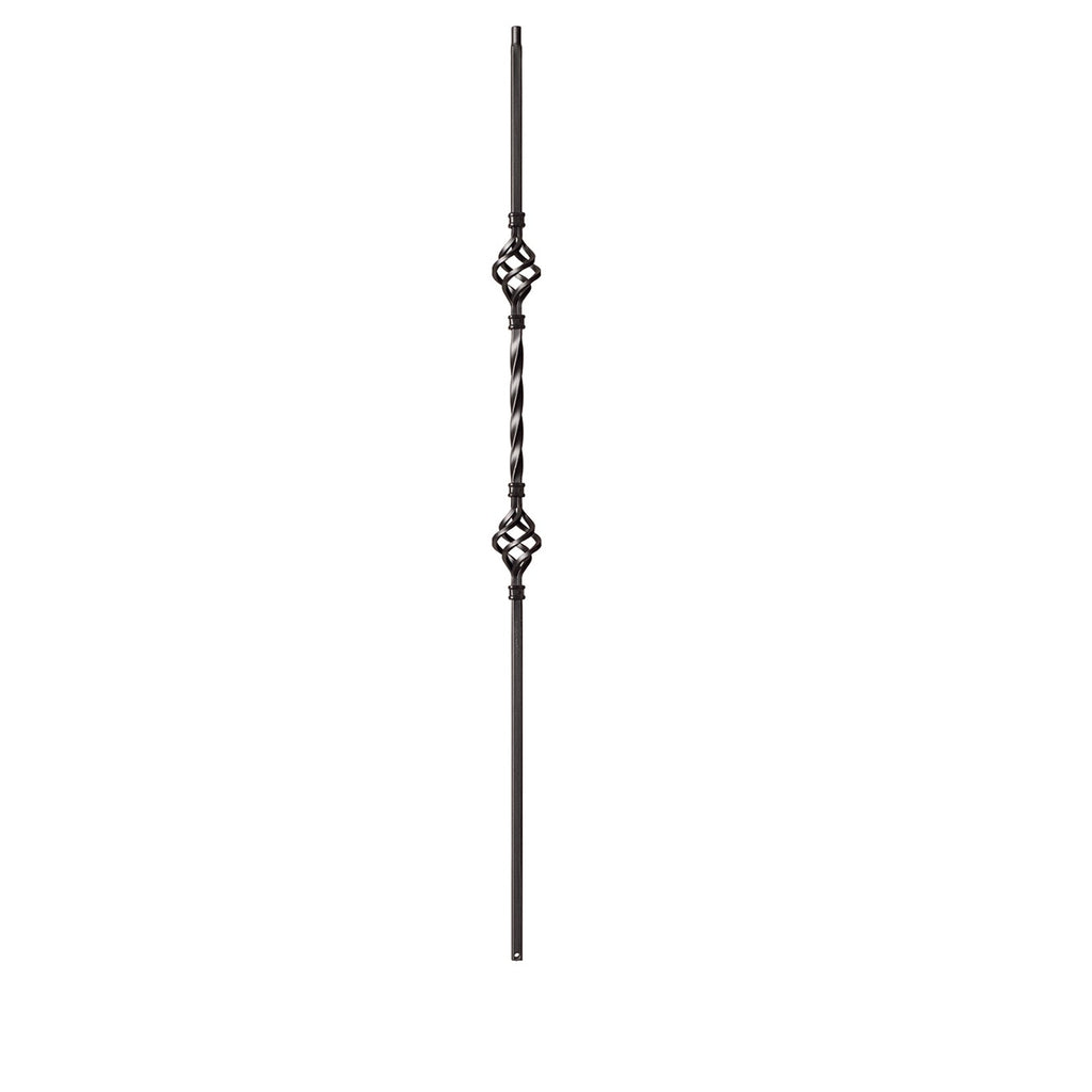 9004 Double Basket Metal Spindle |  Iron Balusters |  Amish Craft by StepUP Stair 