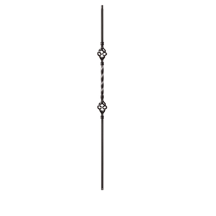 9004 Double Basket Iron Baluster Spindle | Metal Railing