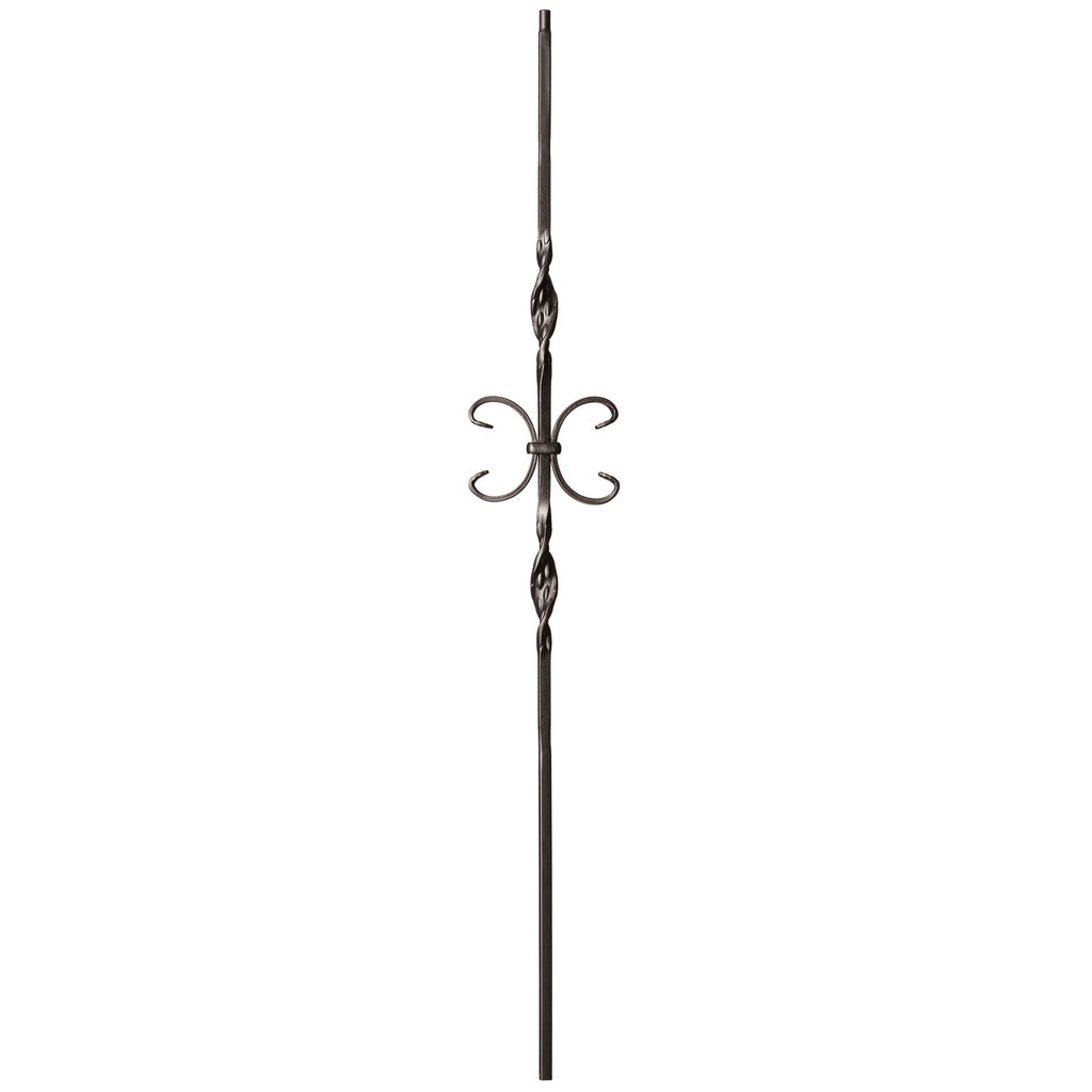 9014 Double Ribbon & Butterfly Metal Spindle |  Iron Balusters |  Amish Craft by StepUP Stair 