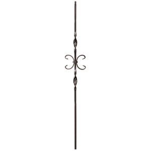 9014 Double Ribbon & Butterfly Metal Spindle |  Iron Balusters |  Amish Craft by StepUP Stair 