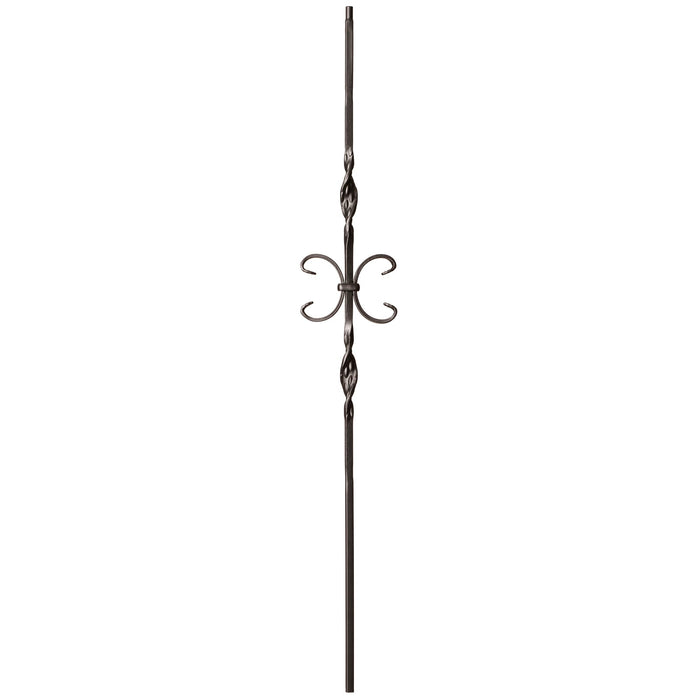 9014 Double Ribbon & Butterfly Iron Baluster Spindle | Metal Railing