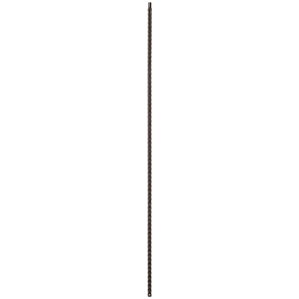 9016 Plain with Hammered Bar Metal Spindle |  Iron Balusters |  Amish Craft by StepUP Stair 