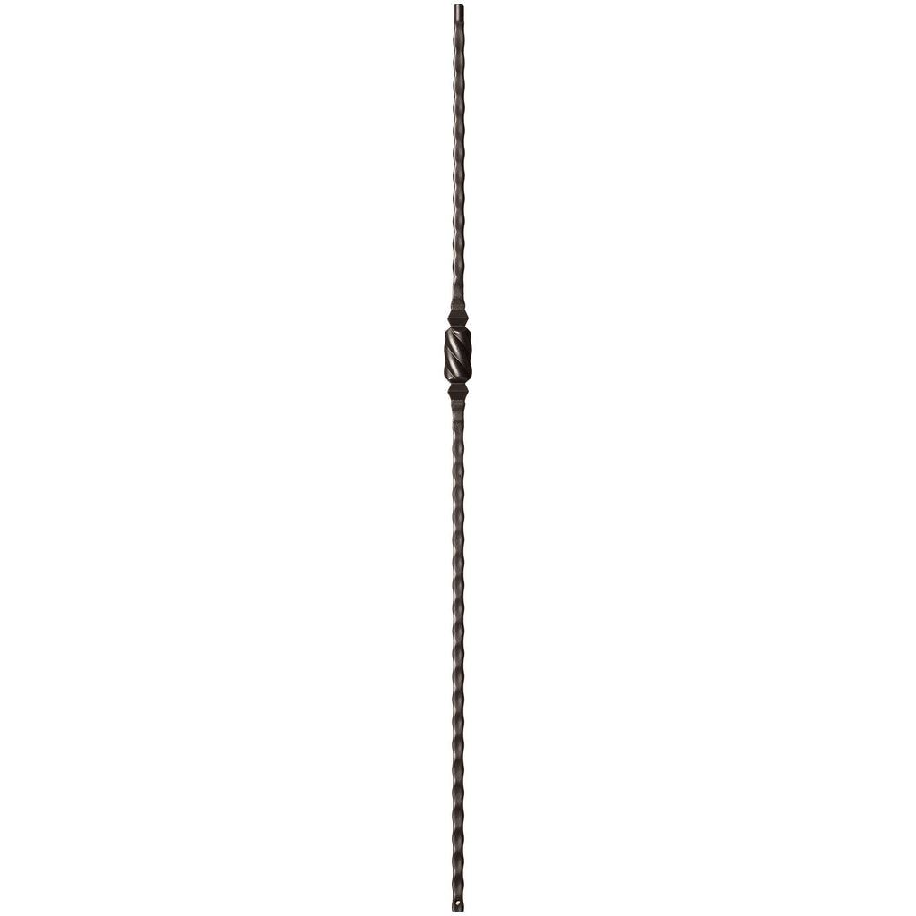 9045 Single Knob with Hammered Face Metal Spindle |  Iron Balusters |  Amish Craft by StepUP Stair 