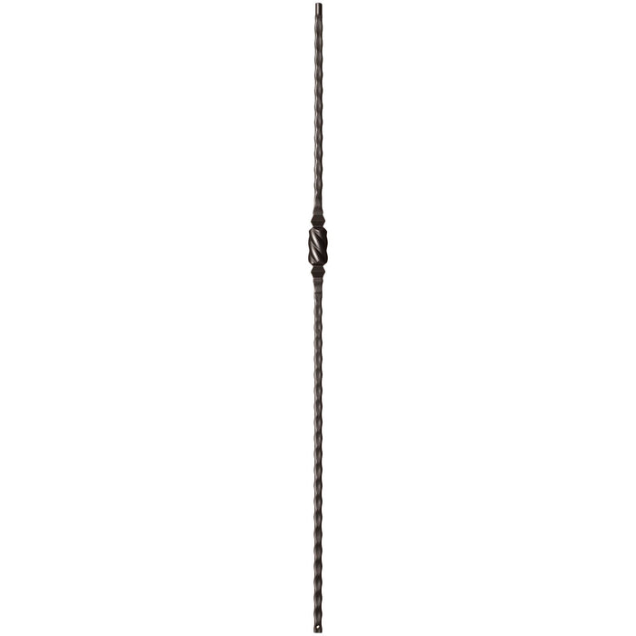 9045 Single Knob w/ Hammered Face Iron Baluster Spindle | Metal Railing