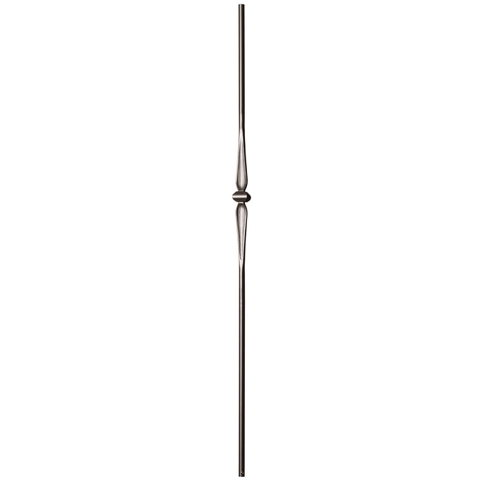 9069-RB 9/16" Single Knuckle w/ Spoon Iron Baluster Spindle | Metal Railing