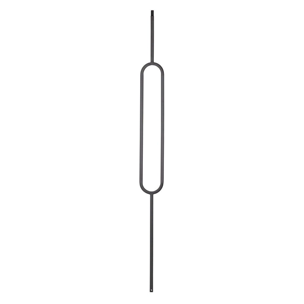 9088 3 3/4 x 44 Oval Metal Spindle |  Iron Balusters |  Amish Craft by StepUP Stair 