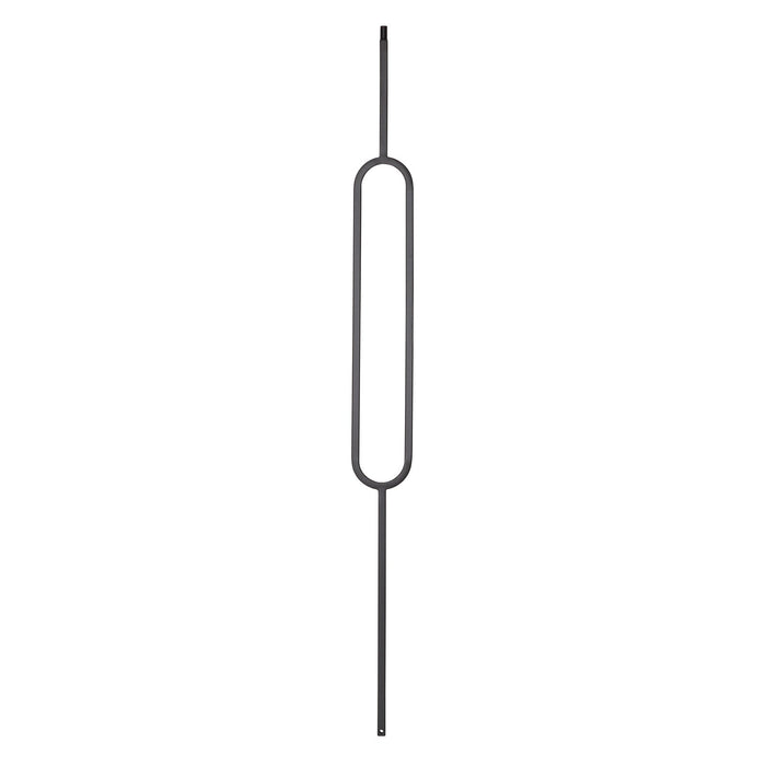 9088 3 3/4" Oval Iron Baluster Spindle | Metal Railing