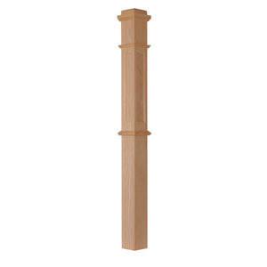 AFP-4375 Box Newel | USA-Made Amish Stair Railing by StepUP Stair
