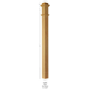 F-4075 Box Newel | USA-Made Amish Stair Railing by StepUP Stair