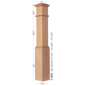 F-4092 Box Newel | USA-Made Amish Stair Railing by StepUP Stair