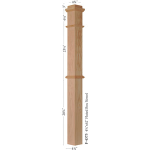 F-4375 Box Newel | USA-Made Amish Stair Railing by StepUP Stair