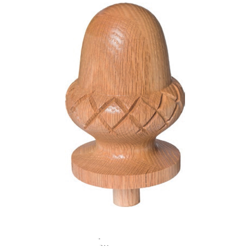 CA 411 Carved Acorn Bunker Hill Newel Finial