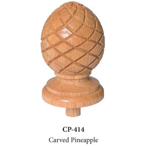 CP 414 Carved Pineapple Bunker Hill Newel Finial