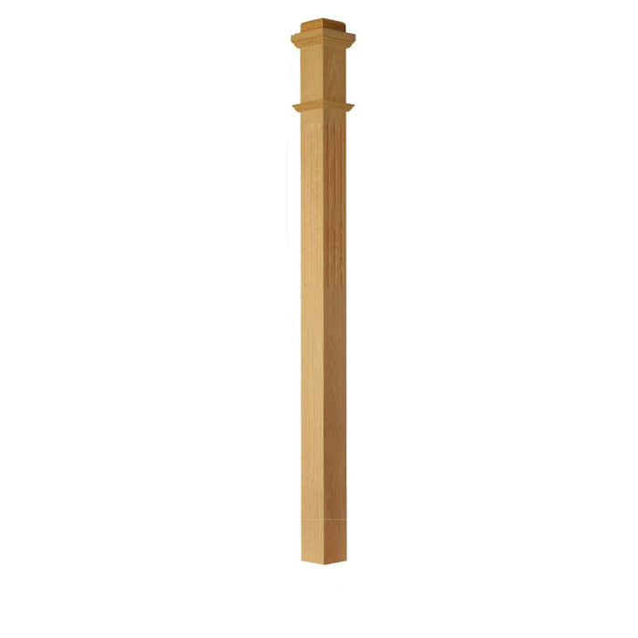 4075 Post USA Made & Amish Crafted Box Newel Post | Wood Railing and Banister ...