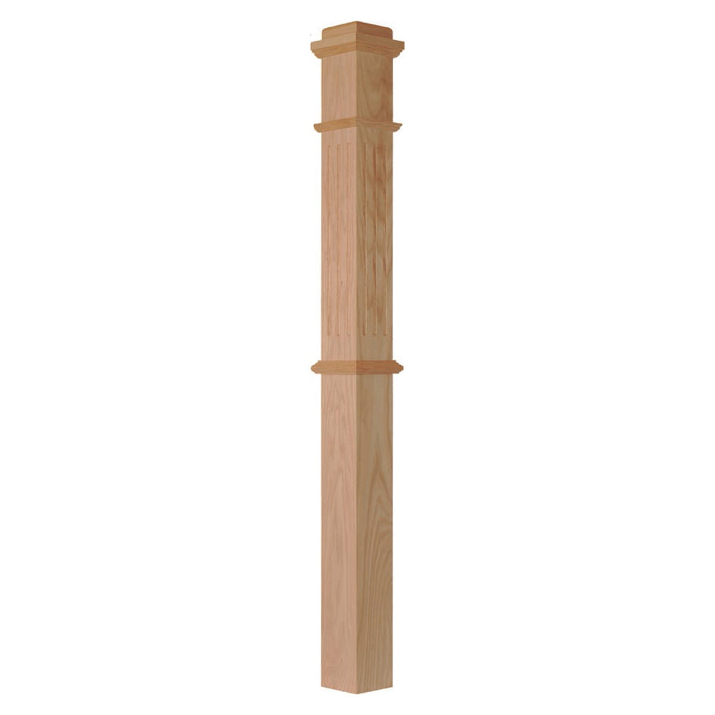 F-4375 Box Newel | USA-Made Amish Stair Railing by StepUP Stair