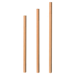 F-5034 Fluted Square Baluster | USA-Made Amish Stair Railing by StepUP Stair