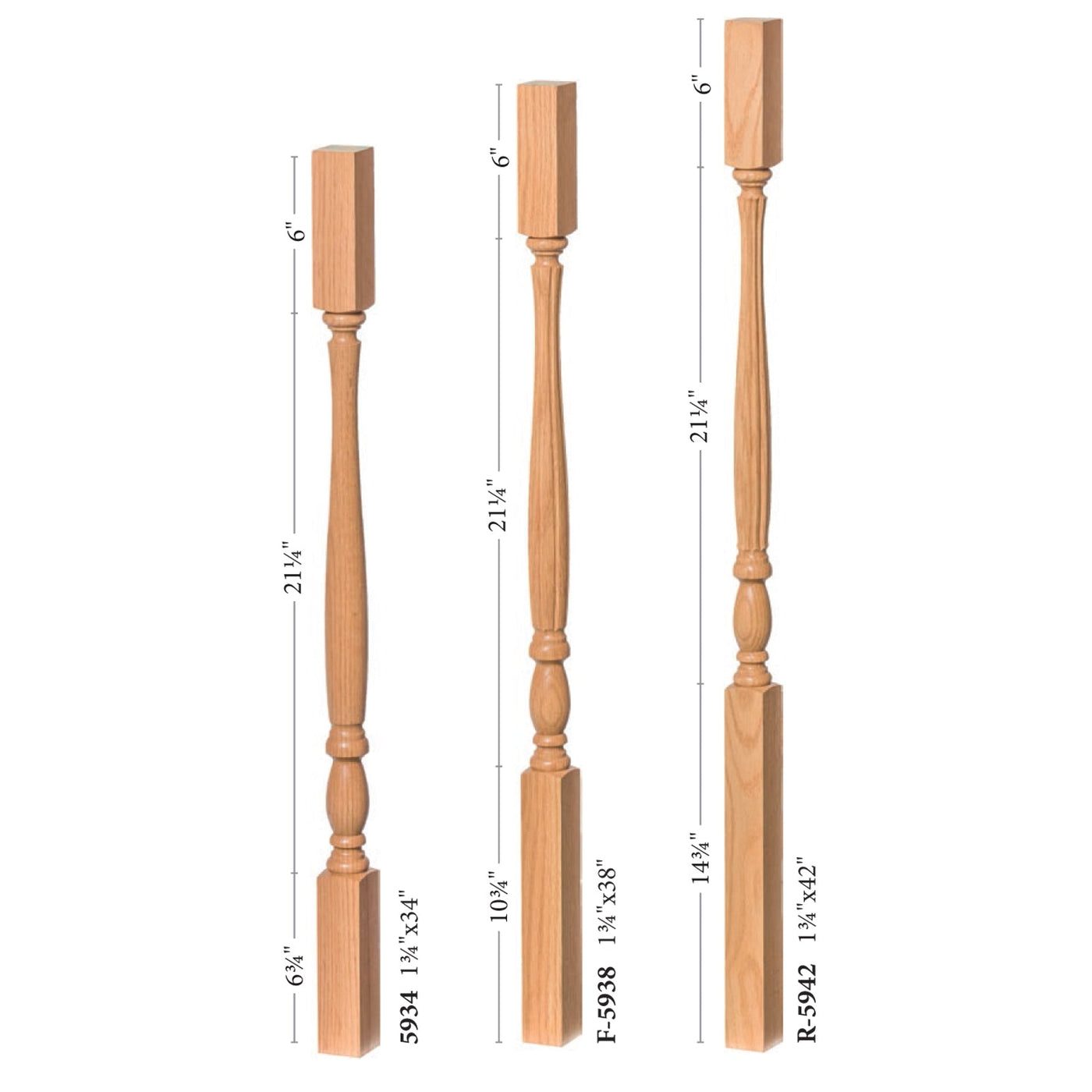 16 Pcs Decorative Wooden Spindles Balusters For Staircase - View #7