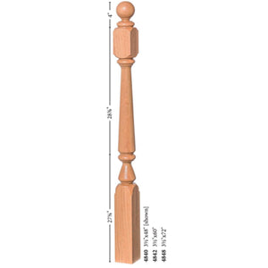 Ohio Standard Features for 4840 Starting Newel | USA-Made Amish Stair Railing by StepUP Stair