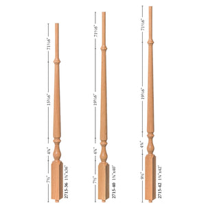 Ohio Features for 2715 Pin Top Baluster 