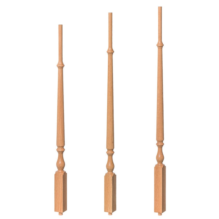 R-2715 Pin Top Reeded Baluster Spindle | USA-Made Stair Parts