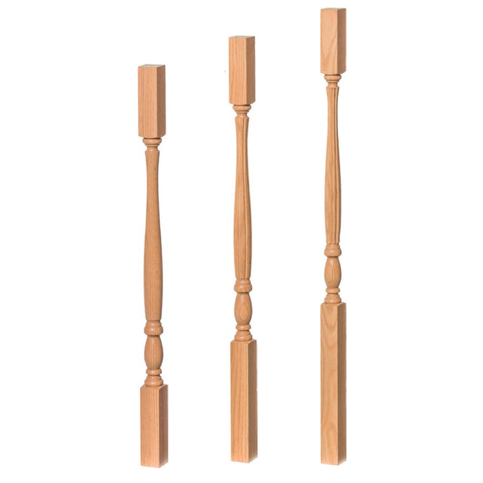 R-5934 Square Top Reeded Baluster Spindle | USA-Made Stair Parts