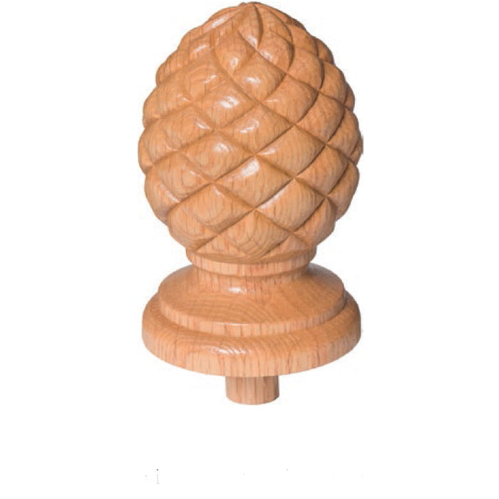 RCP-413 Raised Carved Pineapple Newel Post Finial | USA-Made Stair Parts