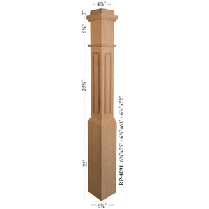 RP-4091 Box Newel CNC | USA-Made Amish Stair Railing by StepUP Stair