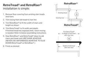 RetroCraft Craftsman Square Edge Replacement Tread Installation | False/Retrofit Replacement by StepUP