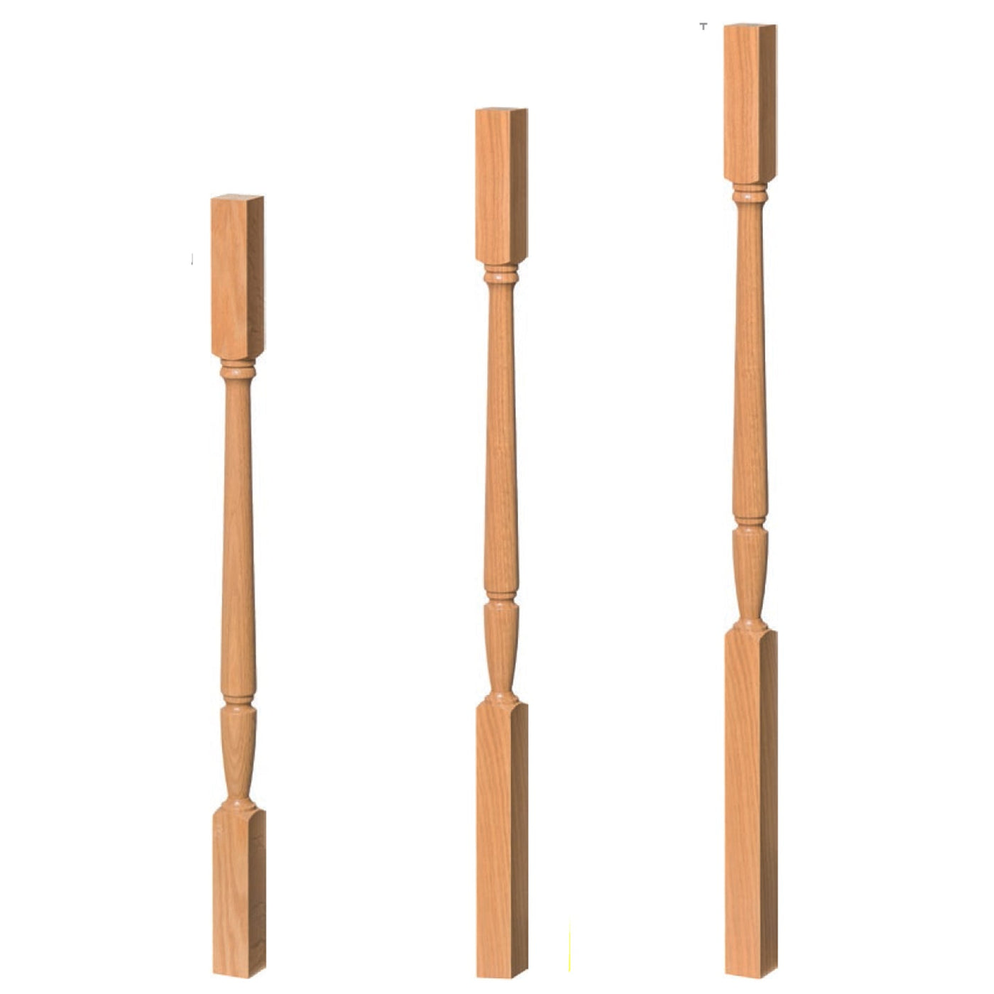T-2234 Square Top Twisted Baluster Spindle | USA-Made Stair Parts by ...